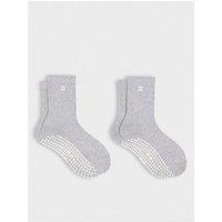 Sweaty Betty Womens Training Pilates Crew Gripper Sock 2 Pack - Grey
