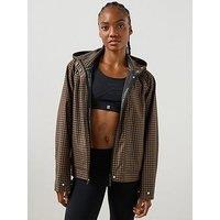 Sweaty Betty Womens Motion Waterproof Cropped Parka - Brown