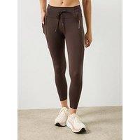 Sweaty Betty Womens Training Sand Wash Half Zip Crop Sweatshirt - Brown