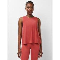 Sweaty Betty Womens Training Soft Flow Studio Keyhole Back Tank Top - Red
