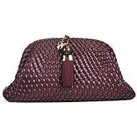 Luella Grey Indigo Oversized Clutch