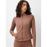 Sweaty Betty Ultimate Studio Zip Up - Brown