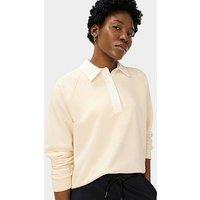 Sweaty Betty Womens Revive Rugby Sweatshirt - Beige