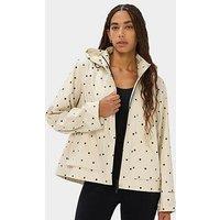 Sweaty Betty Womens Training Motion Waterproof Cropped Parka Jacket - Cream