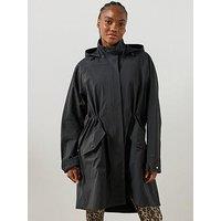 Sweaty Betty Womens Training Motion Waterproof Mid Parka Coat - Black