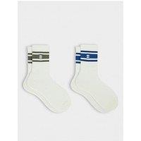 Sweaty Betty Womens Training Lifestyle Ribbed Crew Sock 2 Pack - White