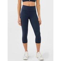 Sweaty Betty Womens Training Power Cropped Workout Leggings - Navy