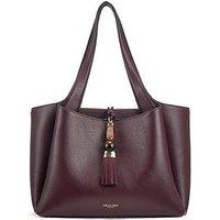 Luella Grey Stella Laptop Tote In Black Cherry