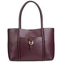 Luella Grey Lilibet Laptop Tote In Black Cherry