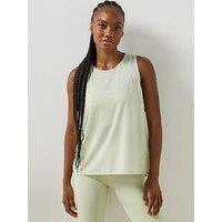 Sweaty Betty Womens Training Soft Flow Studio Keyhole Back Tank Top - Green