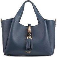 Luella Grey Etta Small Tote In Denim Blue