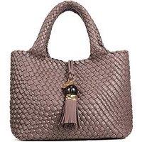 Luella Grey Suky Woven Crossbody In Fawn