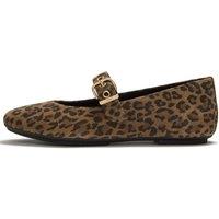 Fitflop Delicato Suede Leopard Mary Janes