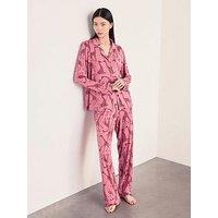 Chelsea Peers Chelsea Peeres Modal Tonal Giraffe Print Long Pyjama Set - Pink