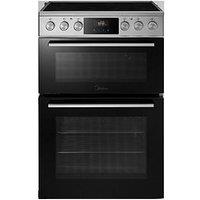 Midea Mfo24Eme4R118-Ss 60Cm Double Oven Freestanding Cooker With Ceramic Hob - Stainless Steel