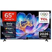 Tcl 65V6D-Uk, 65" 4K Uhd Fire Tv With Freely