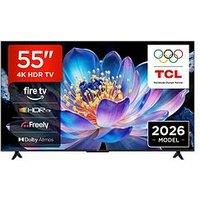 Tcl 55V6D-Uk, 55" 4K Uhd Fire Tv With Freely