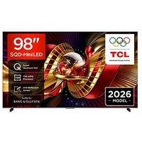 Tcl 98C8L-Uk, 98" 4K Premium Sqd Mini Led 144Hz Tv
