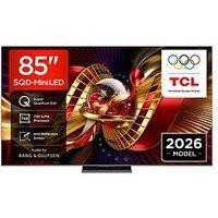 Tcl 85C8L-Uk, 85" 4K Premium Sqd Mini Led 144Hz Tv
