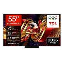 Tcl 55C8L-Uk, 55" 4K Premium Sqd Mini Led 144Hz Tv