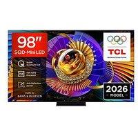 Tcl 98C7L-Uk, 98" 4K Sqd Mini Led 144Hz Tv