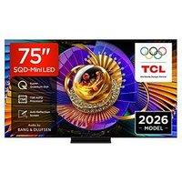 Tcl 75C7L-Uk, 75" 4K Sqd Mini Led 144Hz Tv
