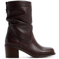 Aldo Women'S Haverly Slouch Pillow Walk Block Heel Ankle Boots - Brown
