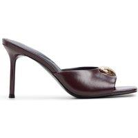 Aldo Womens Slip-On Metal Detail Pillow Walk Heeled Sandals - Red