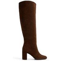 Aldo Womens Pillow Walk Block Heel Knee High Boots - Brown