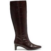 Clarks Edina Leather Tall Boot - Brown