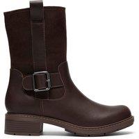 Clarks Hearth Dark Brown Mid Boot