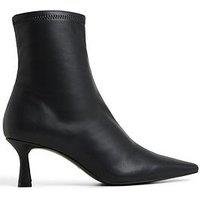 Aldo Womens Stretch Pointed Toe Pillow Walk Ankle Boots - Black