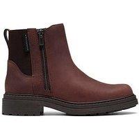 Clarks Orinoco3 Zipwp Boot - Dark Brown