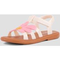Mini Melissa Girls Hip Bloomy Flower Strap Sandals - Pink