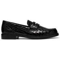 Clarks Straven2 Penny Black Croc