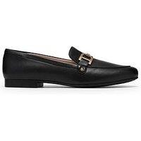 Clarks Tamna Trim Black Leather Loafer