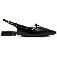 Clarks Sensa15 Jane Sling Back Patent Shoe - Black