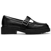 Clarks Lauryl T Bar Black Matt Shoe