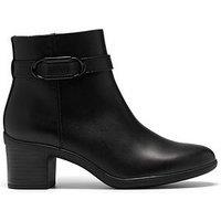 Clarks Wide Fit Shaya Style Black Boot