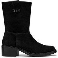 Clarks Digby Slouch Suede Premium Boot - Black