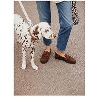 Aldo Genoa Suede Leather Loafers - Brown
