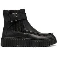 Clarks Torhill Buckle Boot - Black