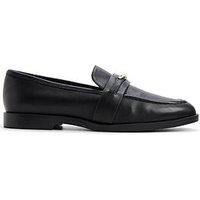 Aldo Ellya Leather Loafers - Black