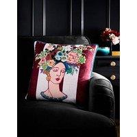 Laurence Llewelyn-Bowen Bouquet Lady Filled Cushion In Multi