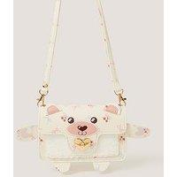 Monsoon Girls Cherry Bear Bag - Light Cream