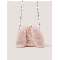 Monsoon Girls Fluffy Bunny Bag - Pink