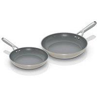 Ninja Ceramic Pro 2 Piece Frying Pan Set Stone