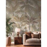 As Creation Cuba Panel Palms Beige Mural