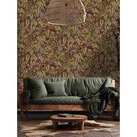 Holden Decor Lemur Leaves Berry Wallpaper