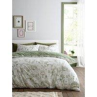 Fusion Woodland Toile Duvet Cover Set In Green